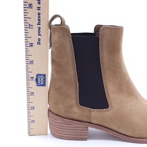 Tory Burch Women's Western Pointed Toe Ankle Chelsea Suede Brown Bootie Size 9.5 - Picture 6 of 10